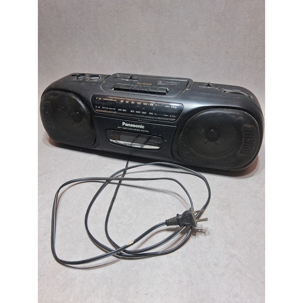Panasonic RX-FS430 Portable Boombox Tape Deck Radio Vintage TESTED WORKS!